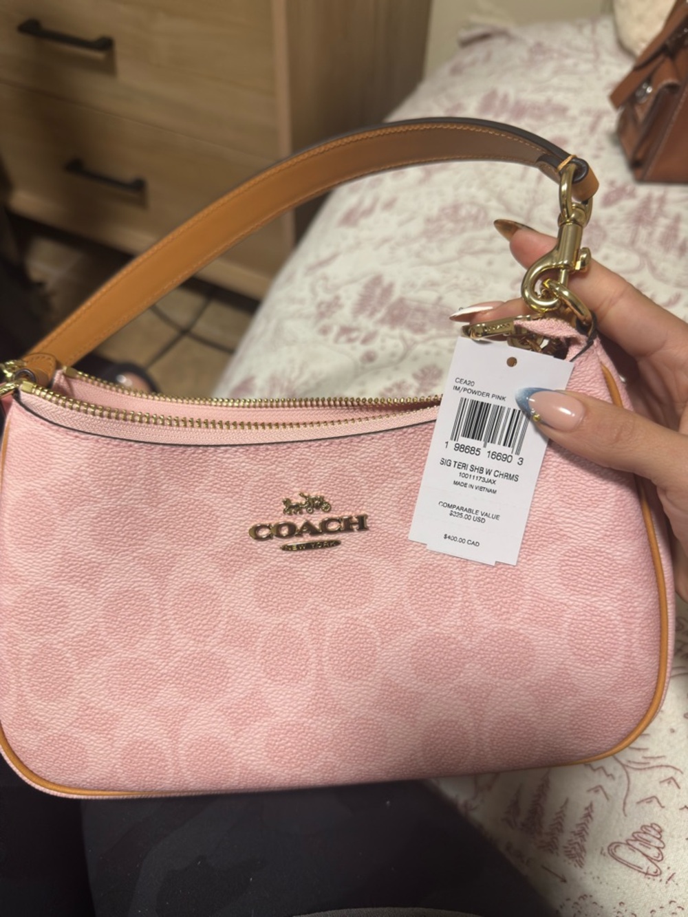Powder Pink Teri Bag